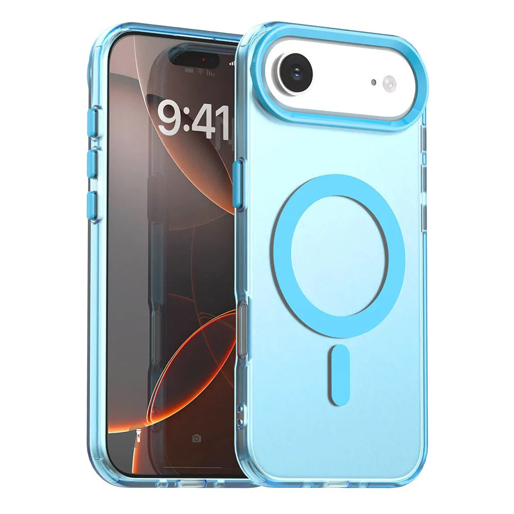 Custodia MagSafe per Apple iPhone 17 Air, Techsuit, CandyCase, Blu - immagine 1