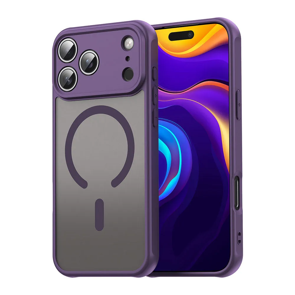 Custodia MagSafe per Apple iPhone 17 Pro, Techsuit, HaloFrost II, Viola - immagine 1