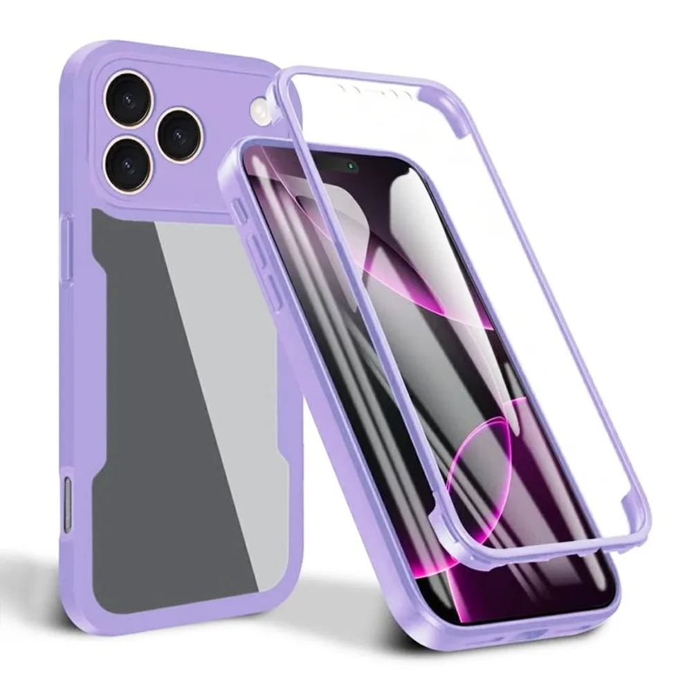 Custodia per Apple iPhone 17 Pro Max, Techsuit, ColorVerse 360, Viola - immagine 1