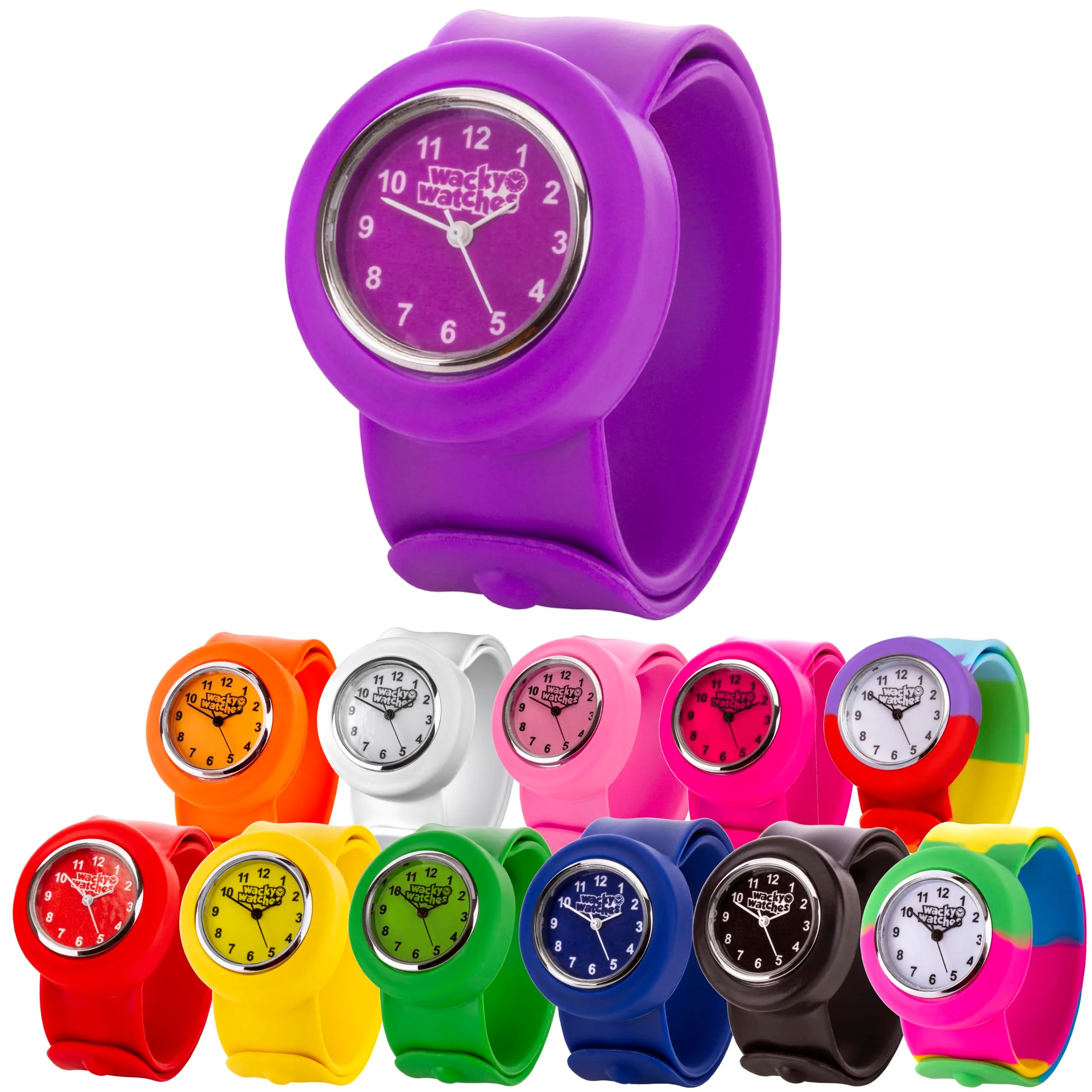 Popwatch Slapwatch, orologio per bambini con cinturino in silicone, facile da indossare, per imparare a leggere l’ora - immagine 7