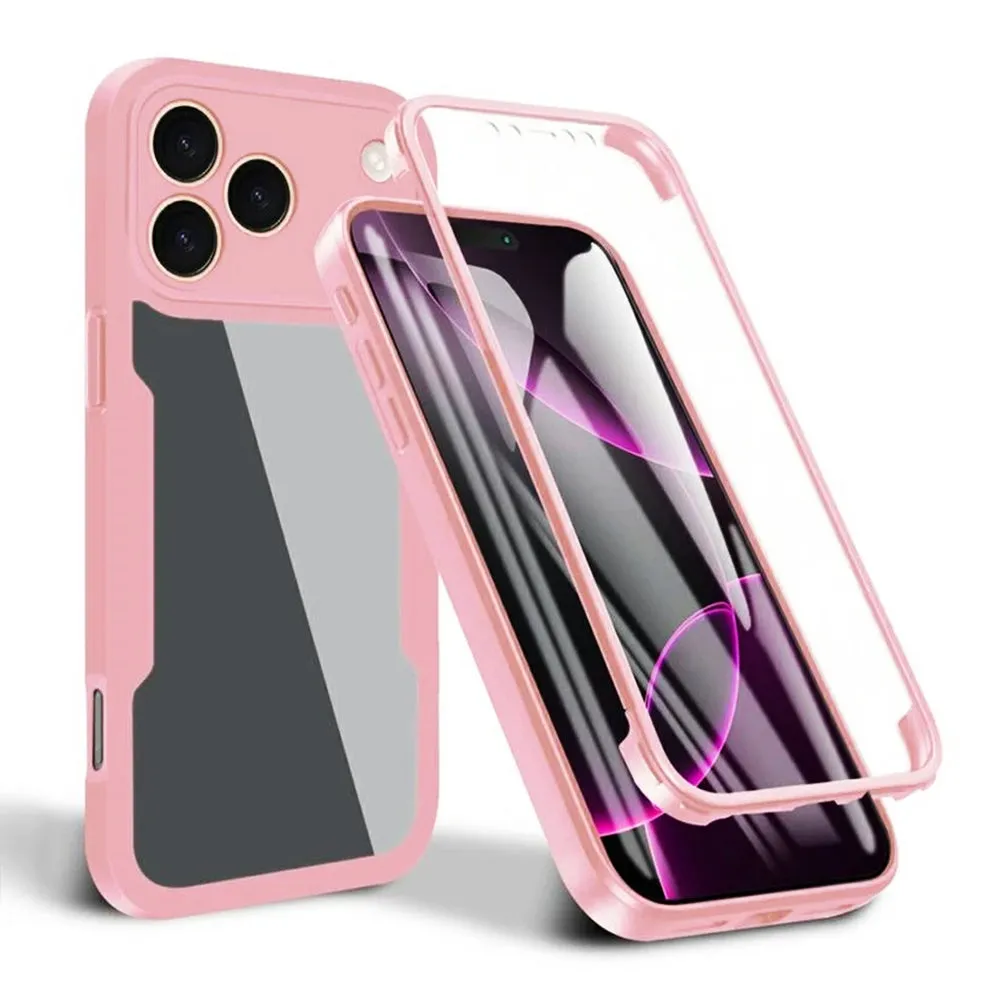 Custodia per Apple iPhone 17 Pro Max, Techsuit, ColorVerse 360, Rosa - immagine 1