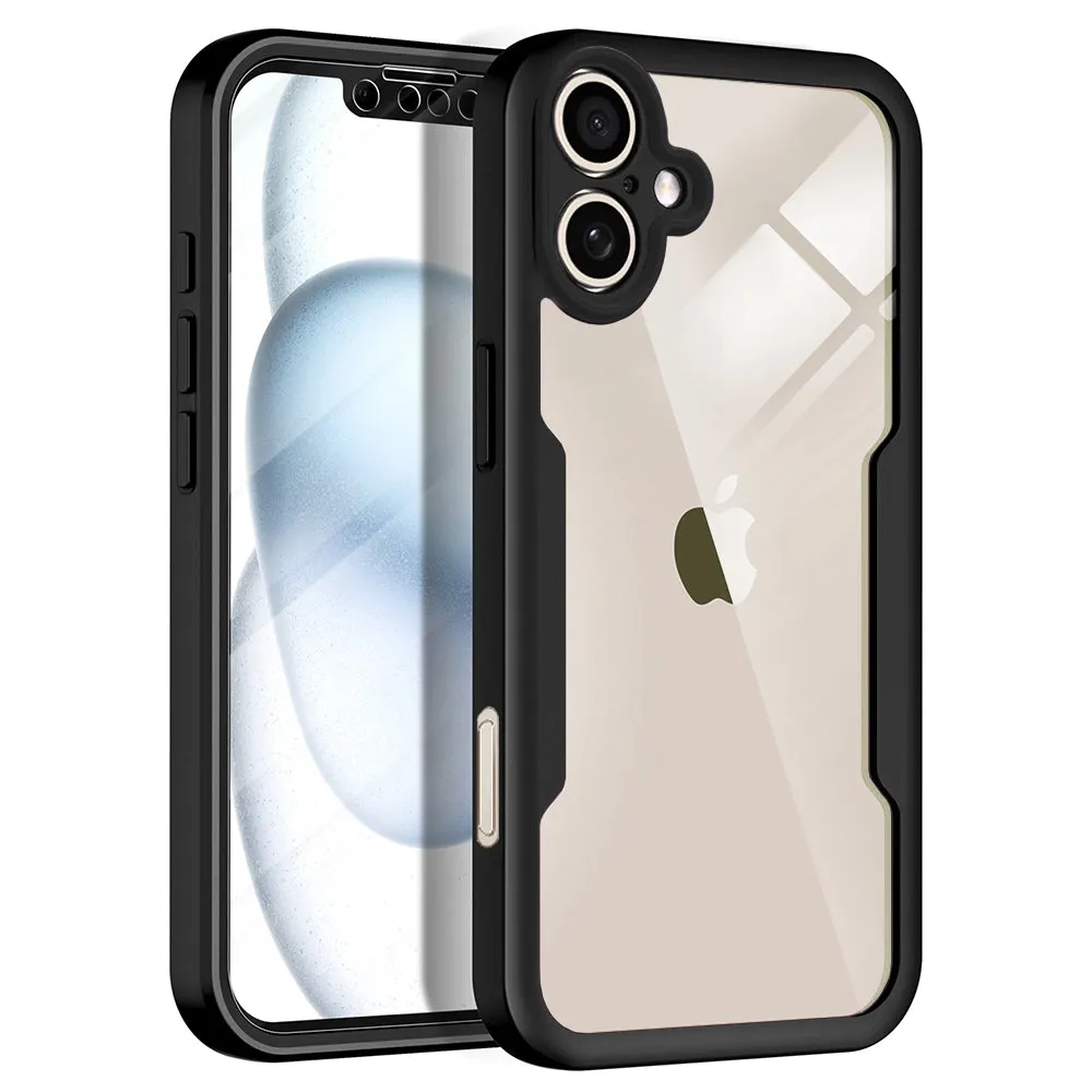 Custodia per Apple iPhone 17, Techsuit, ColorVerse 360, Nera - immagine 1