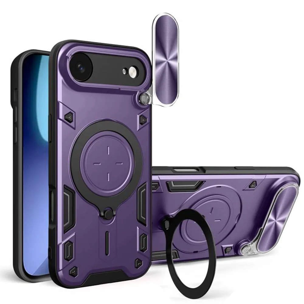 Custodia per Apple iPhone 17 Air, Techsuit, CamGuard Pro, Viola - immagine 1