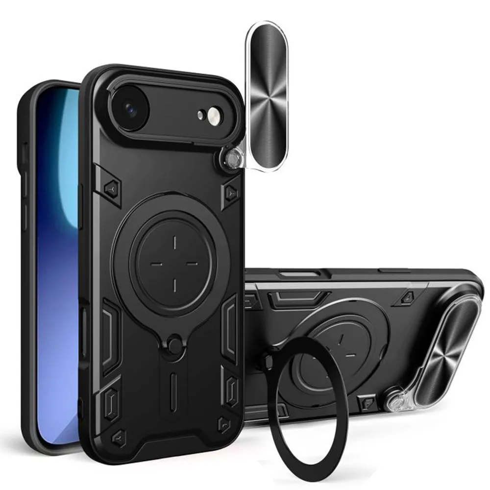 Custodia per Apple iPhone 17 Air, Techsuit, CamGuard Pro, Nera - immagine 1