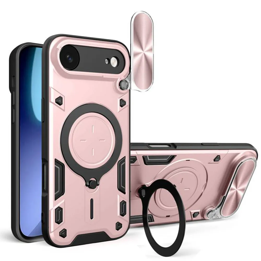 Custodia per Apple iPhone 17 Air, Techsuit, CamGuard Pro, Rosa Dorato - immagine 1