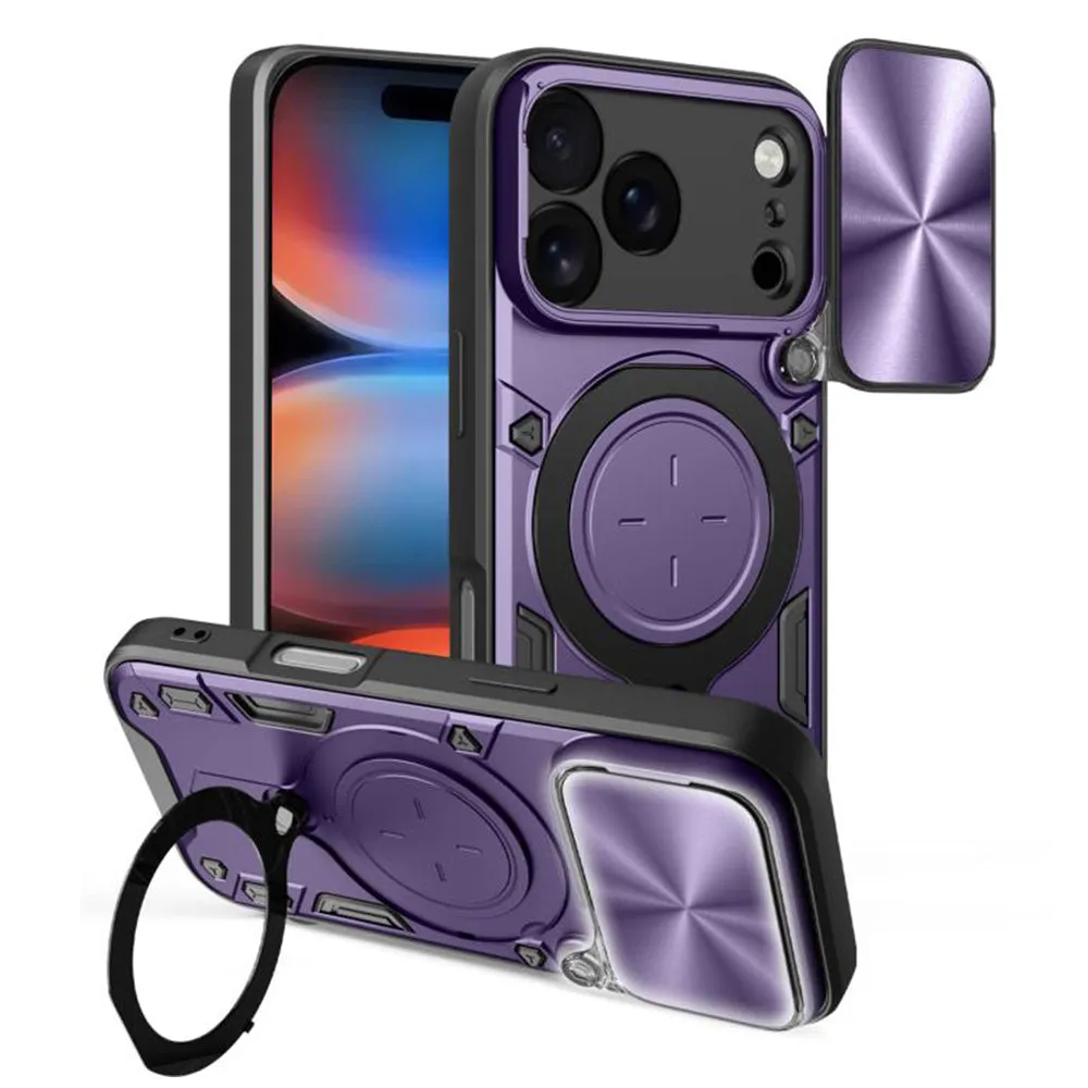 Custodia per Apple iPhone 17 Pro Max, Techsuit, CamGuard Pro, Viola - immagine 1