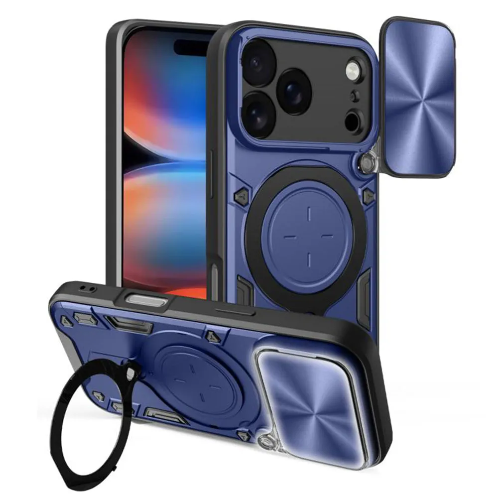 Custodia per Apple iPhone 17 Pro Max, Techsuit, CamGuard Pro, Blu - immagine 1