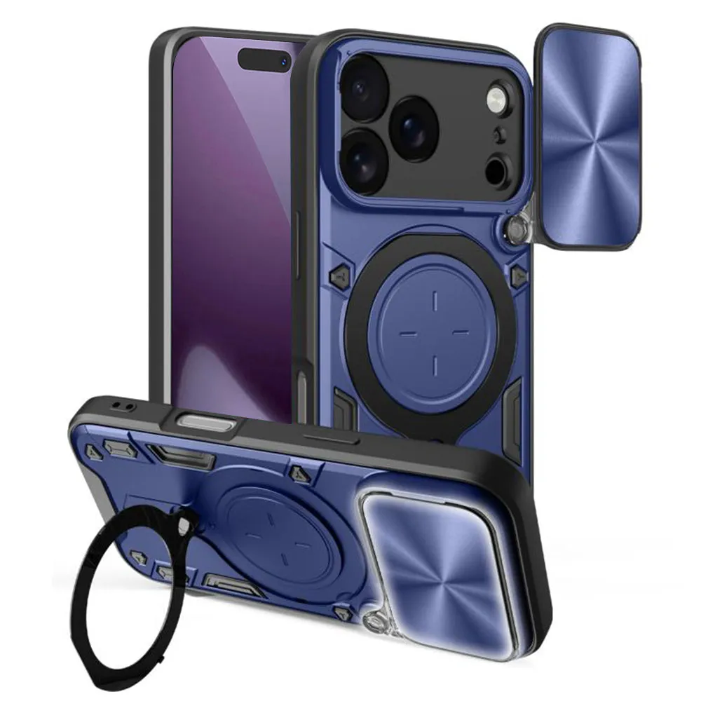 Custodia per Apple iPhone 17 Pro, Techsuit, CamGuard Pro, Blu - immagine 1