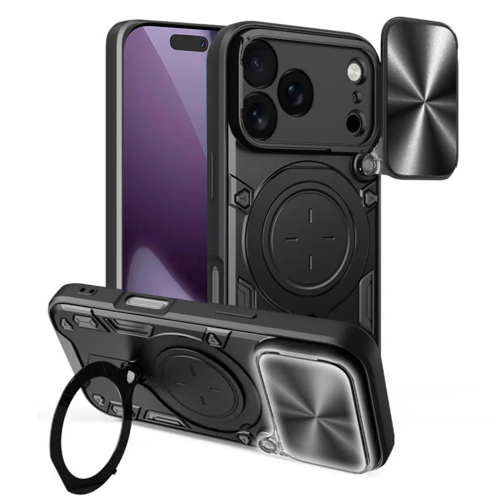 Custodia per Apple iPhone 17 Pro, Techsuit, CamGuard Pro, Nera - immagine 1