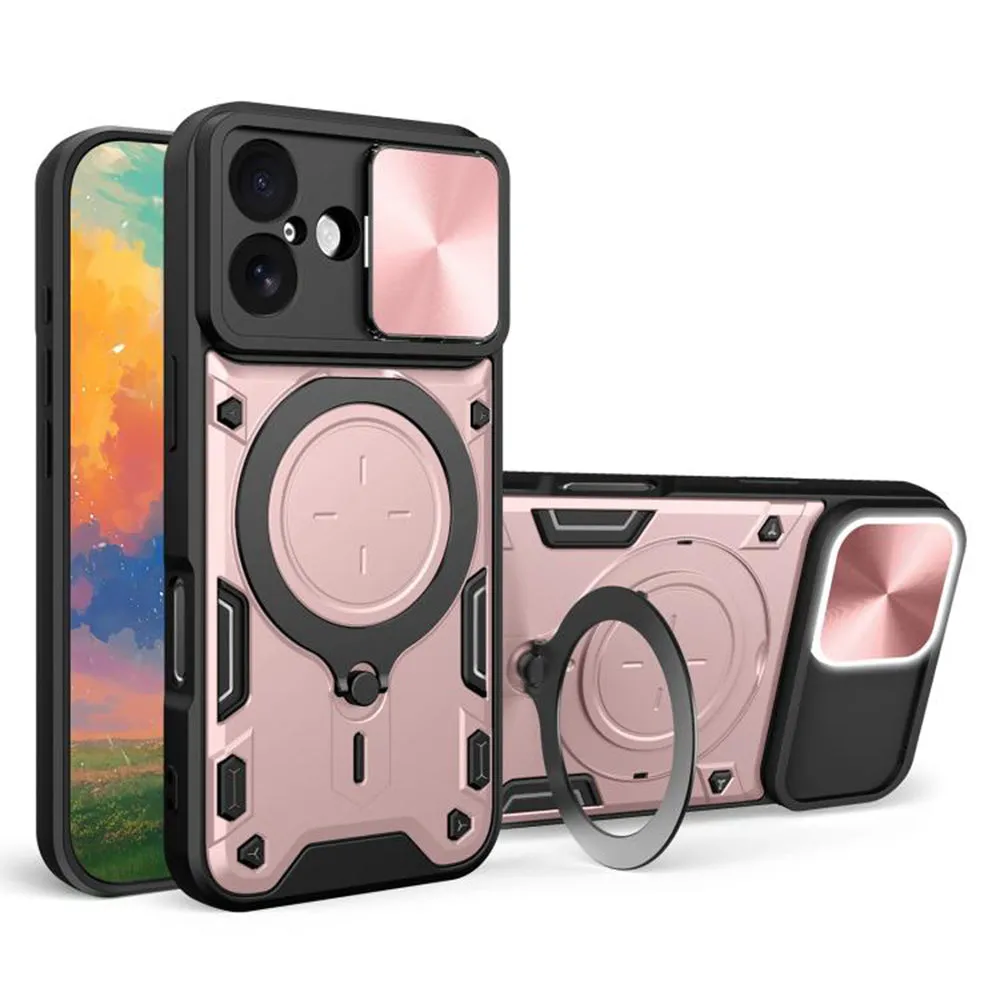 Custodia per Apple iPhone 17, Techsuit, CamGuard Pro, Rosa Dorato - immagine 1