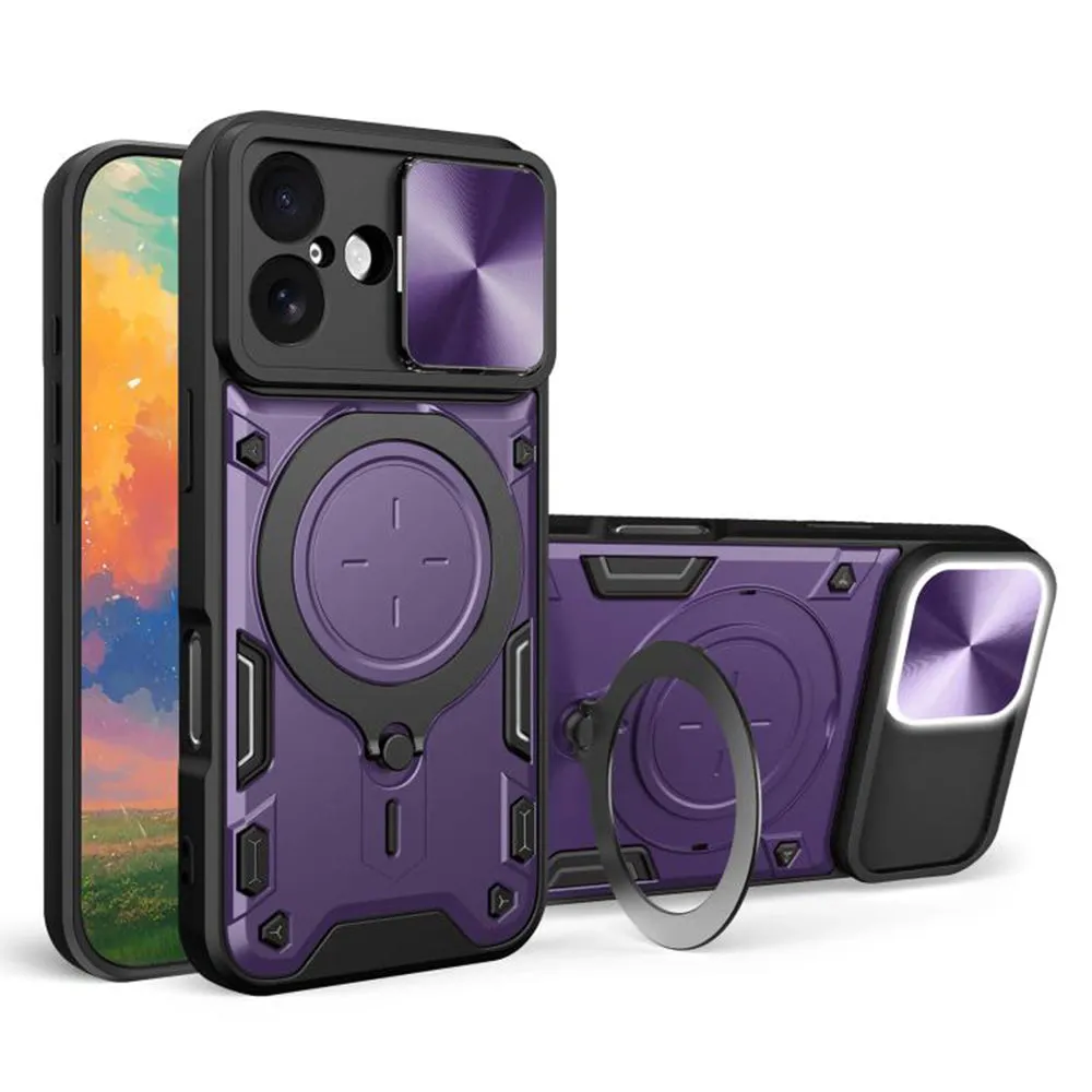 Custodia per Apple iPhone 17, Techsuit, CamGuard Pro, Viola - immagine 1