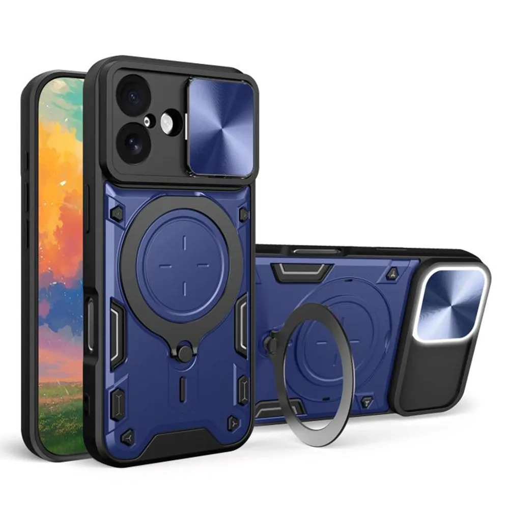 Custodia per Apple iPhone 17, Techsuit, CamGuard Pro, Blu - immagine 1