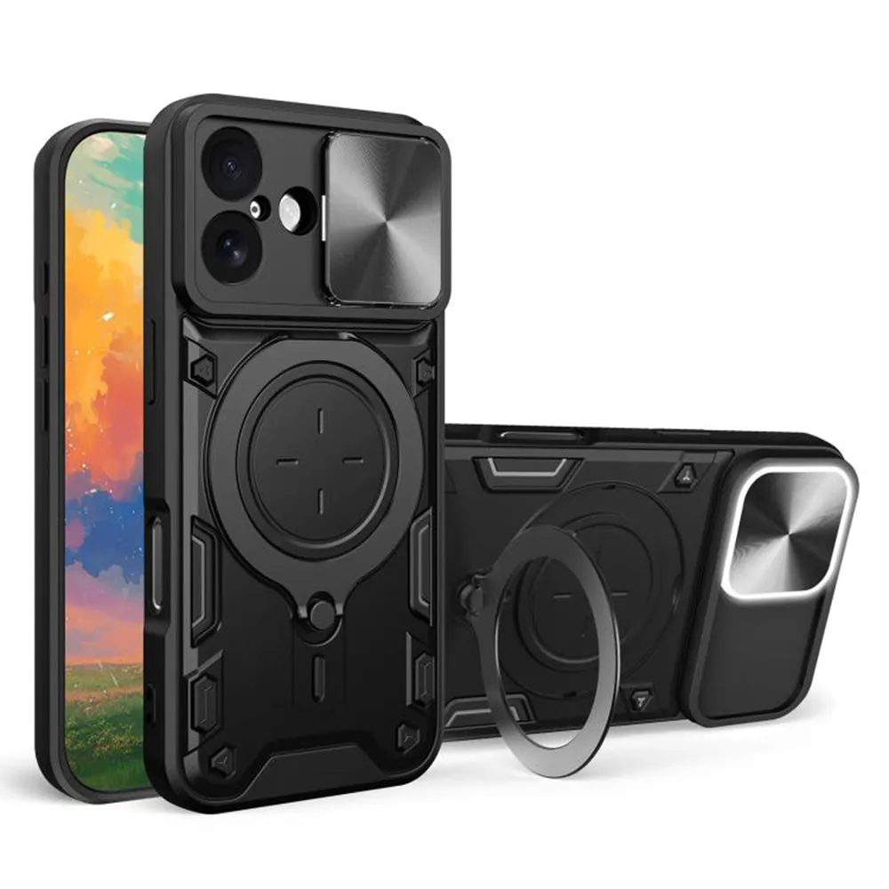 Custodia per Apple iPhone 17, Techsuit, CamGuard Pro, Nera - immagine 1