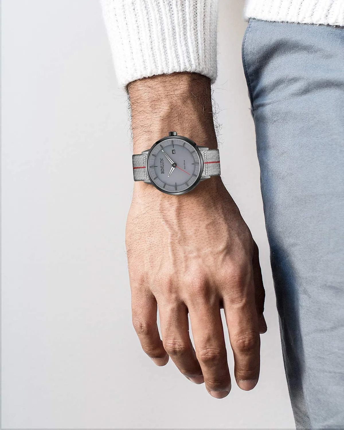 BINLUN Cinturino per Orologio in Nylon Elastico di Ricambio Militare Cinturino a Strappo Paracadute Marina Nazionale per Uomo Donna Fibbia Nero/Argento 18/20/22mm - immagine 6