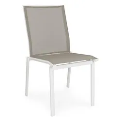Sedia da esterno alluminio, textilene CRUISE Bianco 0662481 - immagine 1