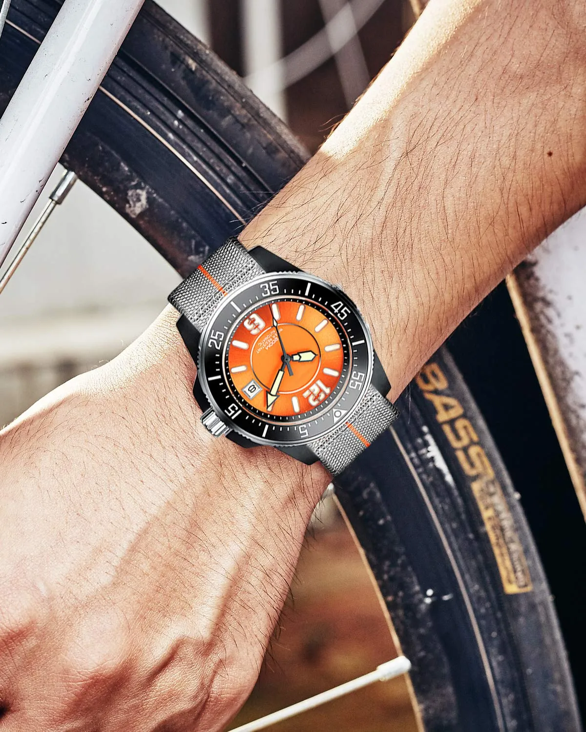 BINLUN Cinturino per Orologio in Nylon Elastico di Ricambio Militare Cinturino a Strappo Paracadute Marina Nazionale per Uomo Donna Fibbia Nero/Argento 18/20/22mm - immagine 6