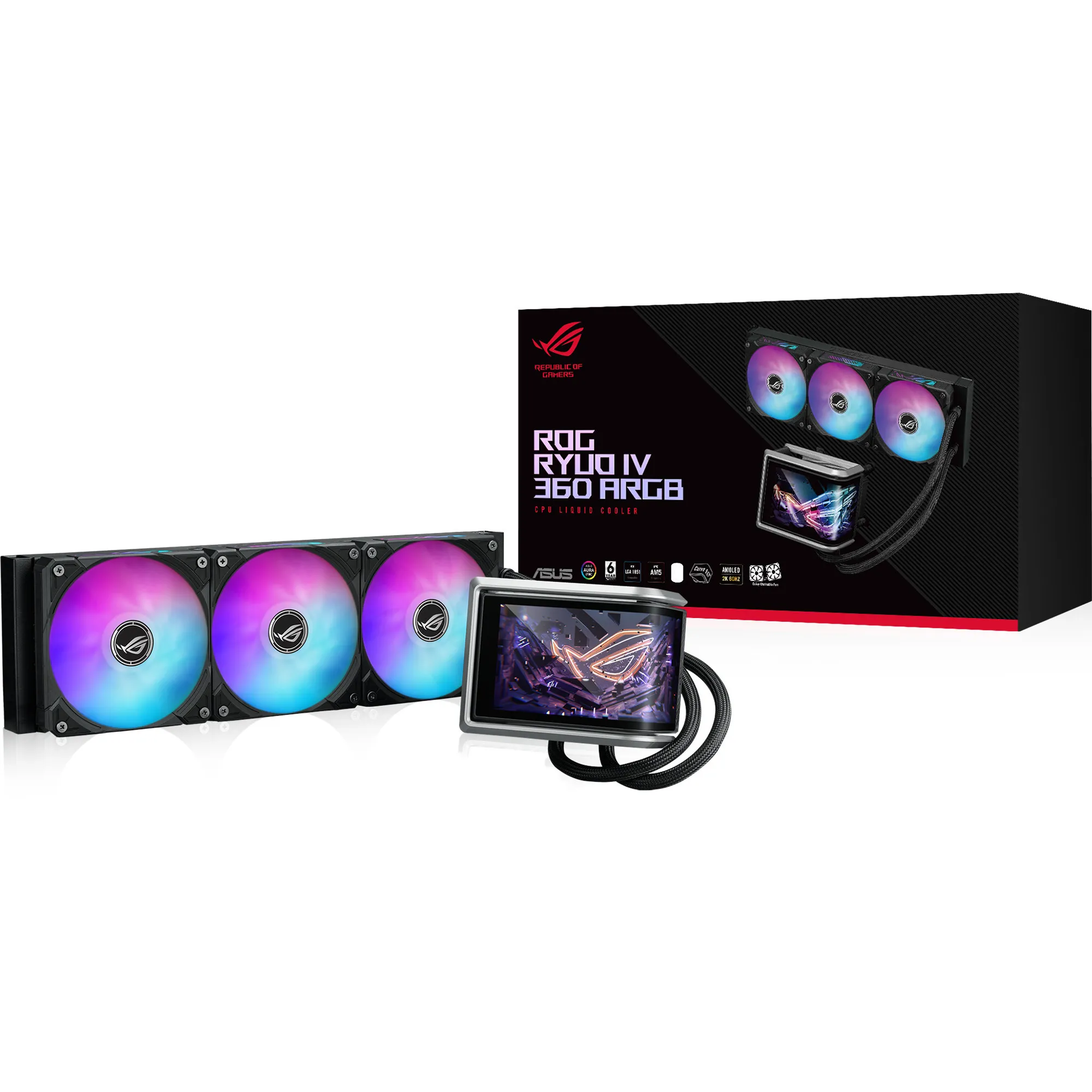 ROG RYUO IV 360 ARGB, Raffreddamento ad acqua - immagine 1