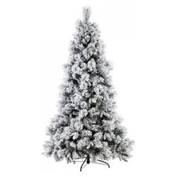 Albero Natale GARLENDA Verde innevato (PVC e PE - H210 D115 cm) 0926414 - immagine 1