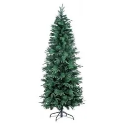 Albero Natale DRESDA SLIM Verde (PVC e PE - H240 D83 cm) 0939740 - immagine 1