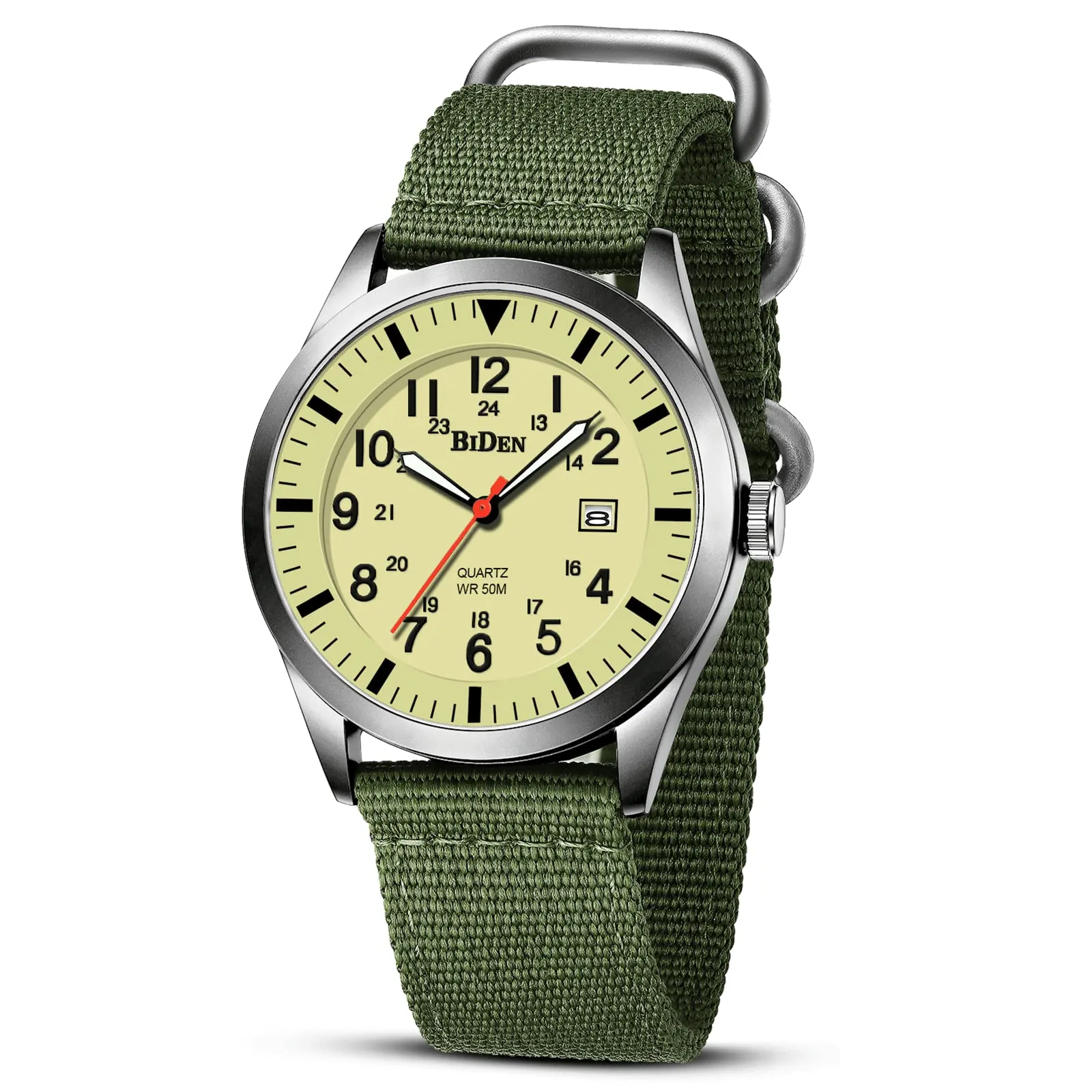 HANPOSH Orologio Uomo Analogico al Quarzo Impermeabile in Pelle - immagine 1