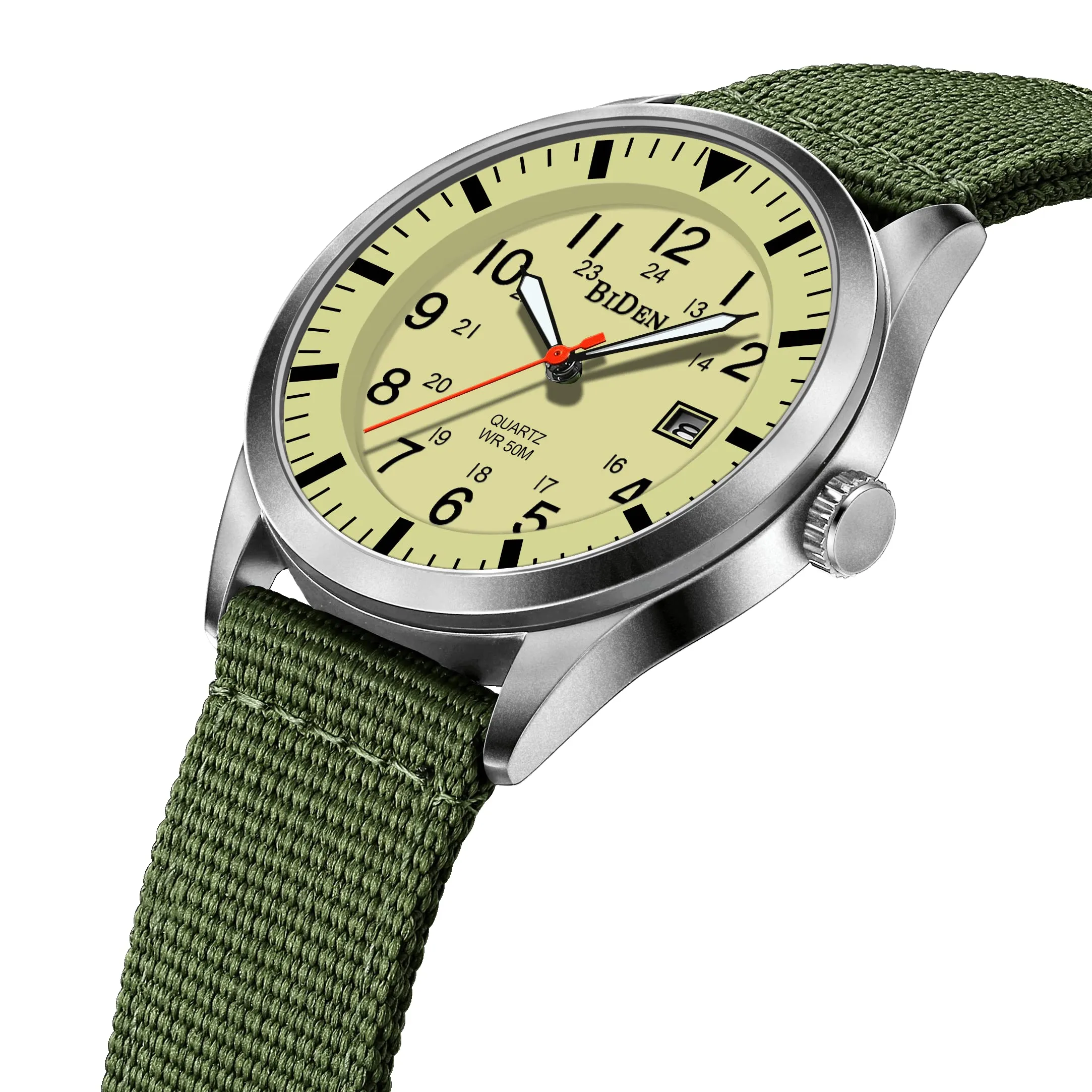 HANPOSH Orologio Uomo Analogico al Quarzo Impermeabile in Pelle - immagine 3