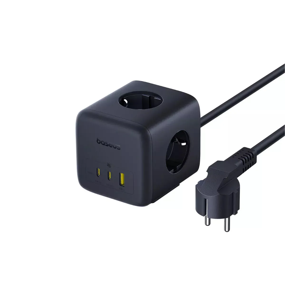 Prolunga Baseus EnerFill FA11, 3 x Schuko - 1 x USB-A - 2 x USB-C, Nero E00082100123-00 - immagine 1