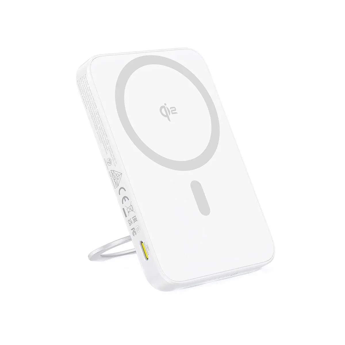 Batteria Esterna Wireless Baseus PicoGo, 5000mAh, 20W, PD + FQI, 1 x QI - 1 x USB-C, Bianca P10076800213-01 - immagine 1