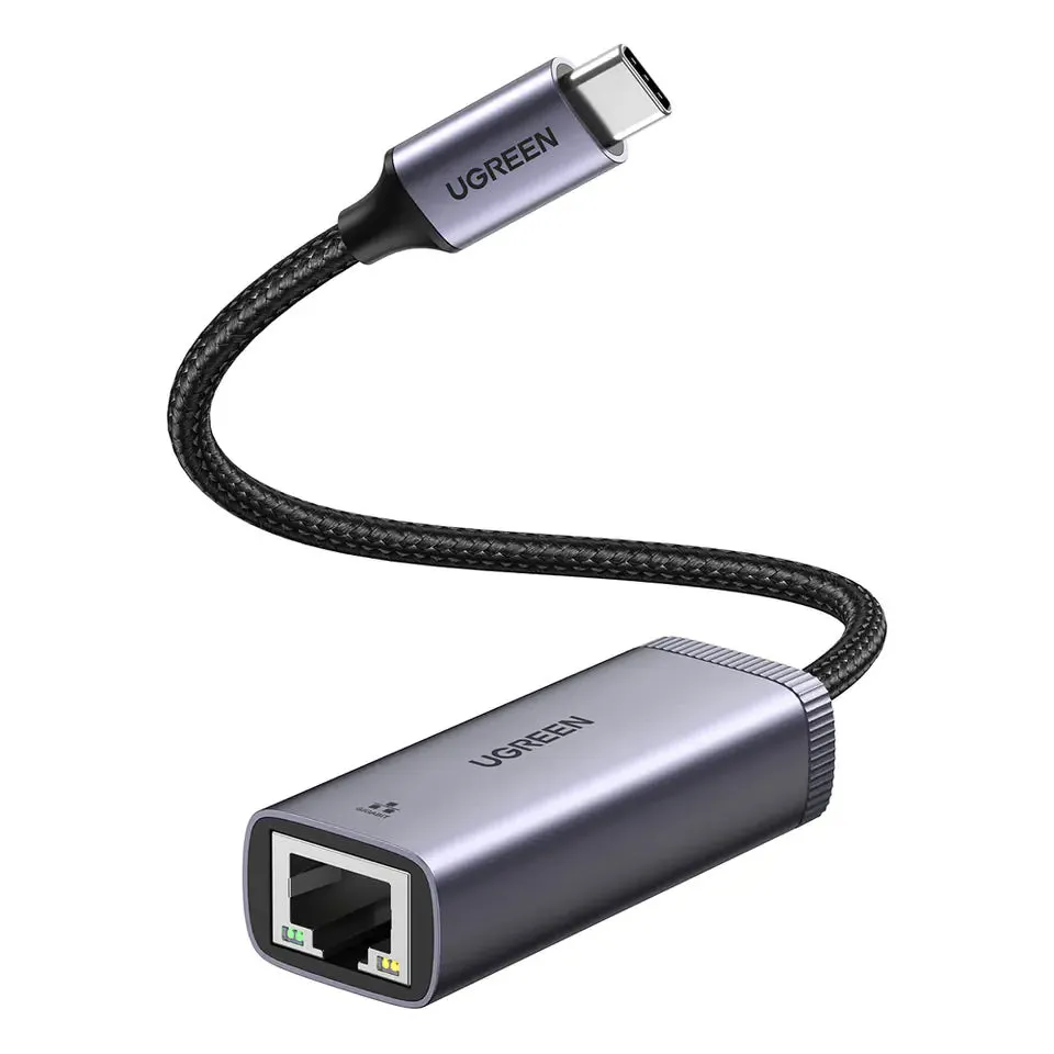 Scheda di Rete UGREEN CM483, RJ45, USB-C, Grigio - immagine 1