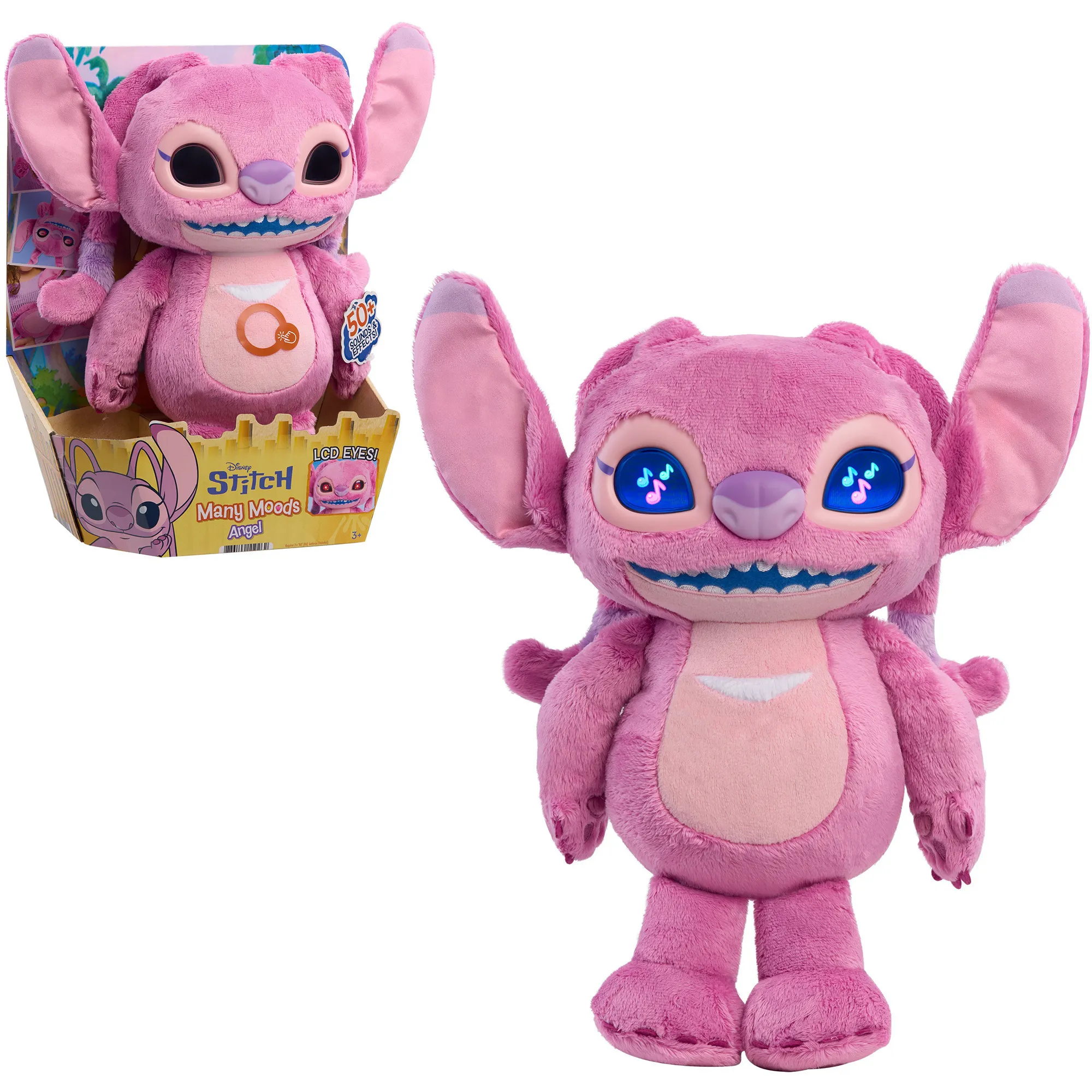 Disney Stitch Many Moods Angel Peluche, Peluche animali - immagine 1