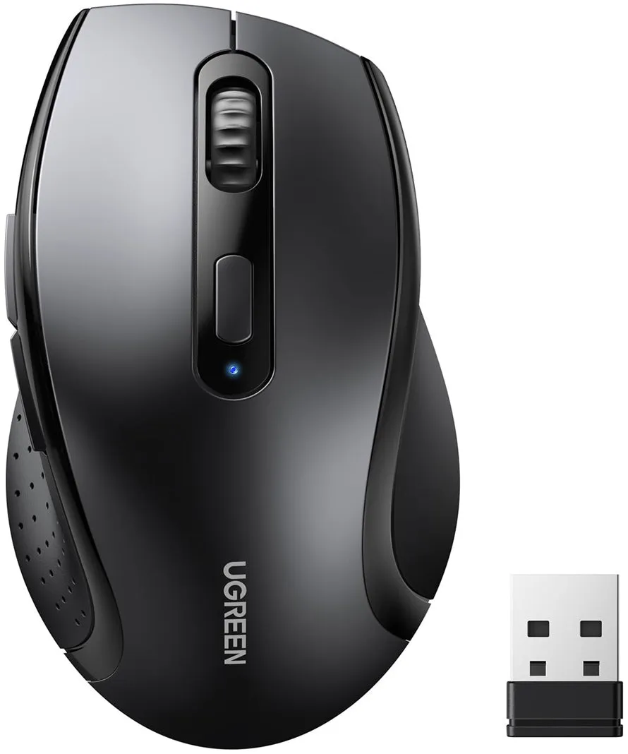 Mouse Wireless UGREEN M511, 1600DPI, Nero - immagine 1