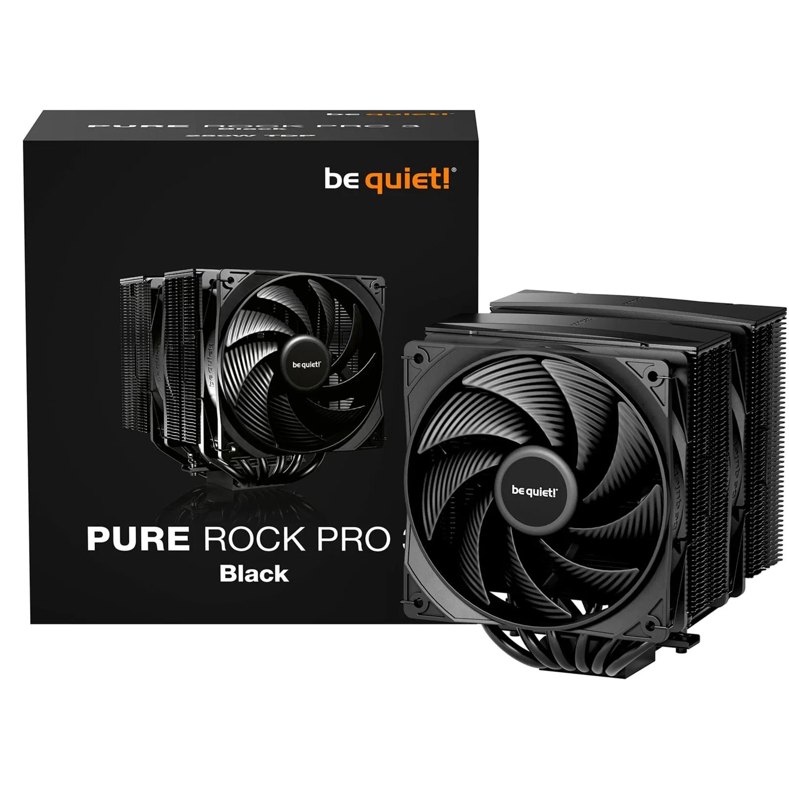 Pure Rock Pro 3 Black Processore Raffreddatore d''aria 12 cm Nero 1 pz, raffreddamento CPU - immagine 1