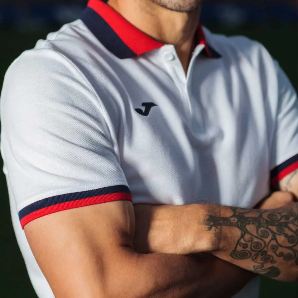 Joma Polo a Maniche Corte Comfort II, Bianco, XL Unisex-Adulto - immagine 8