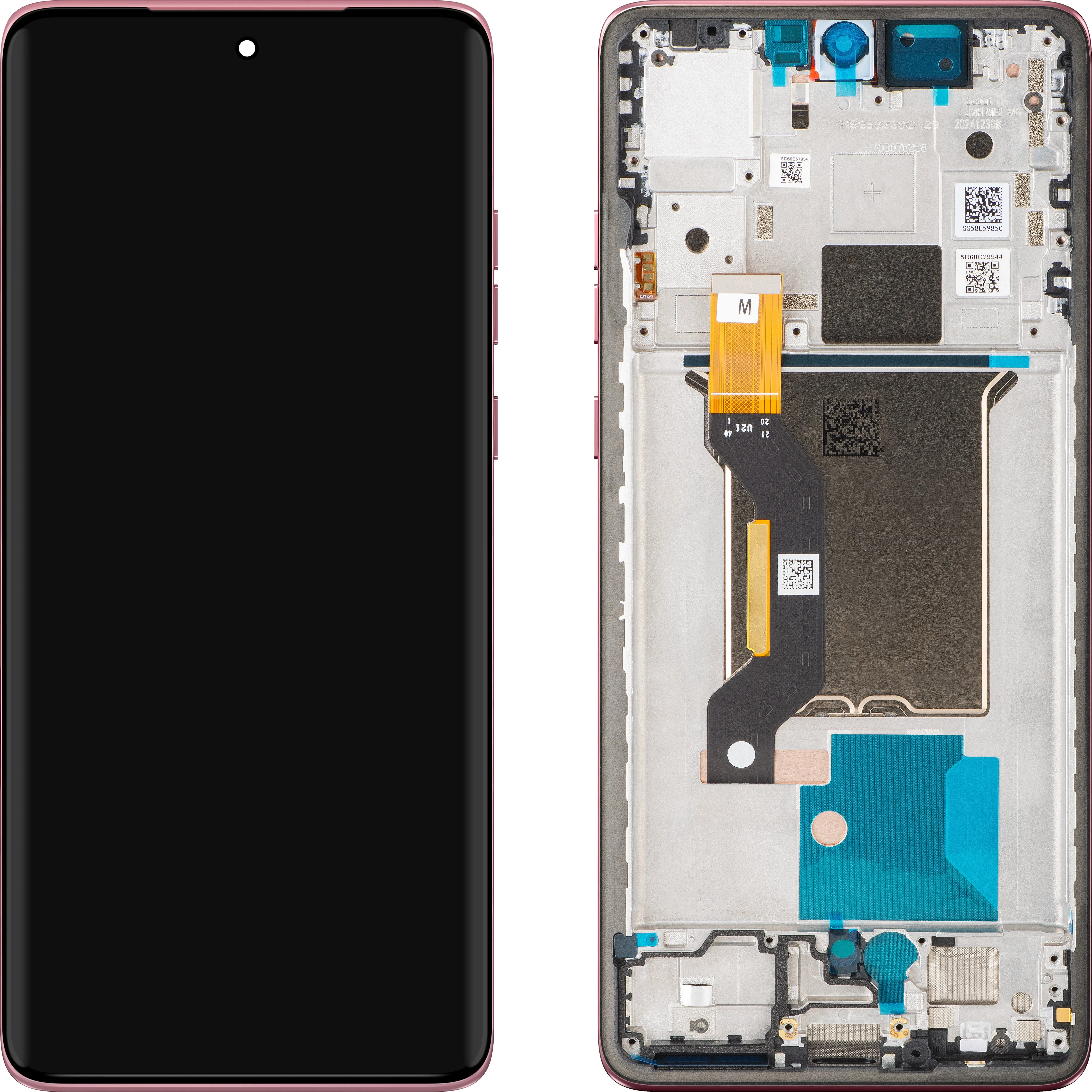 Display con Touchscreen Motorola Edge 60 Fusion, con Cornice, Rosa (Pantone Zephyr), Service Pack 5D68C29880 - immagine 1