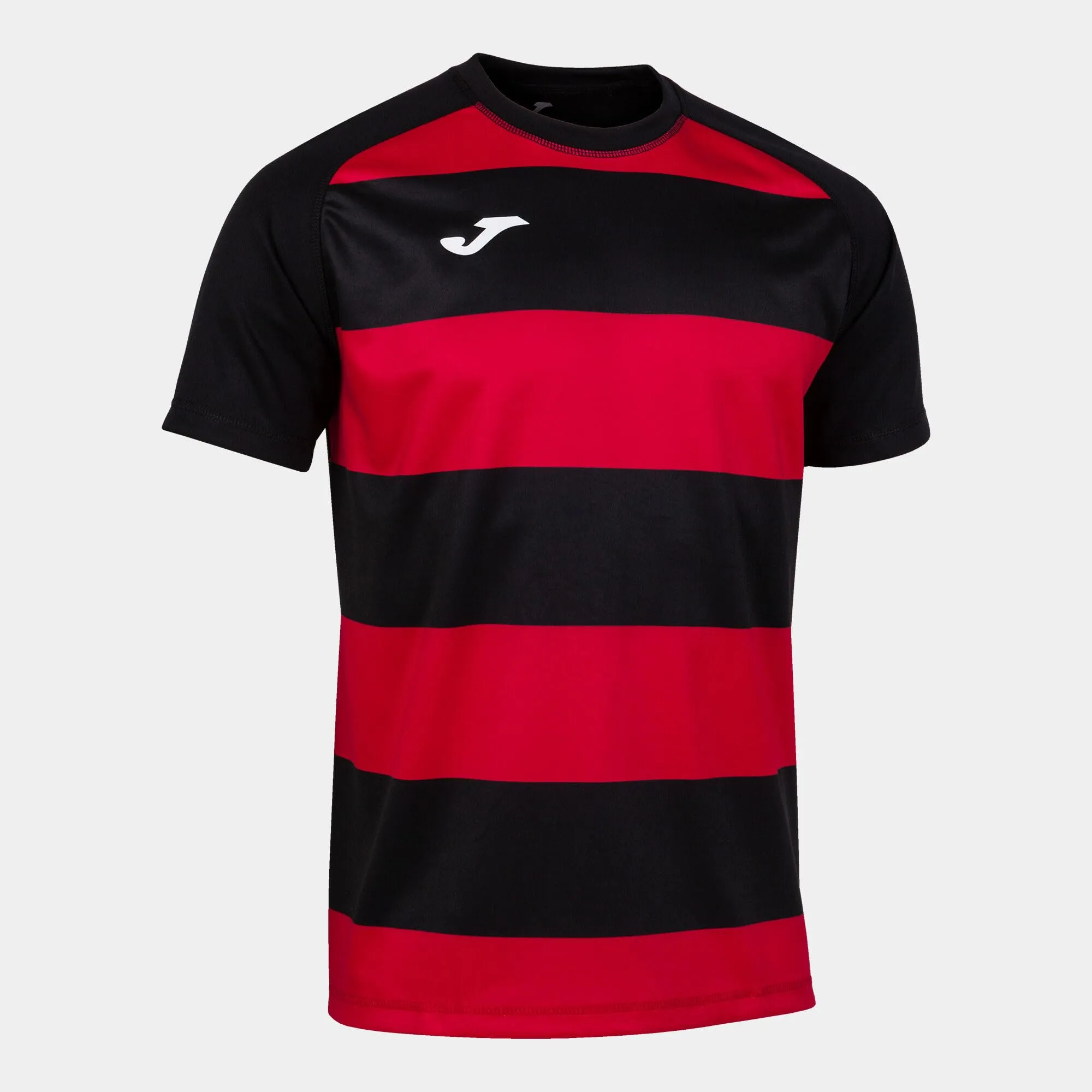 Joma Maglietta a Maniche Corte Prorugby II, Nero Rosso, 3XL Unisex-Adulto - immagine 4