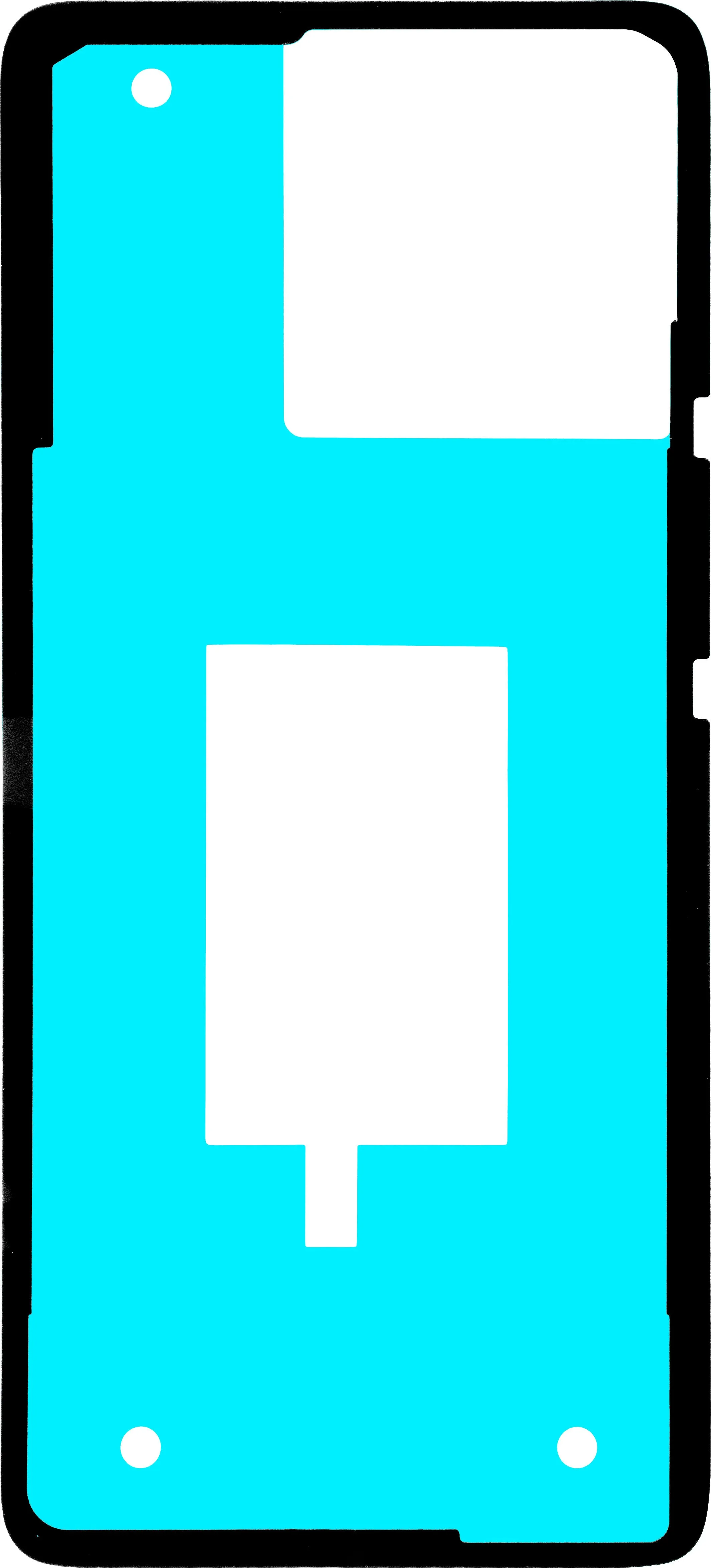 Adesivo Coperchio Batteria Motorola Edge 40, Materiale PU, Service Pack 5D78C22706 - immagine 1