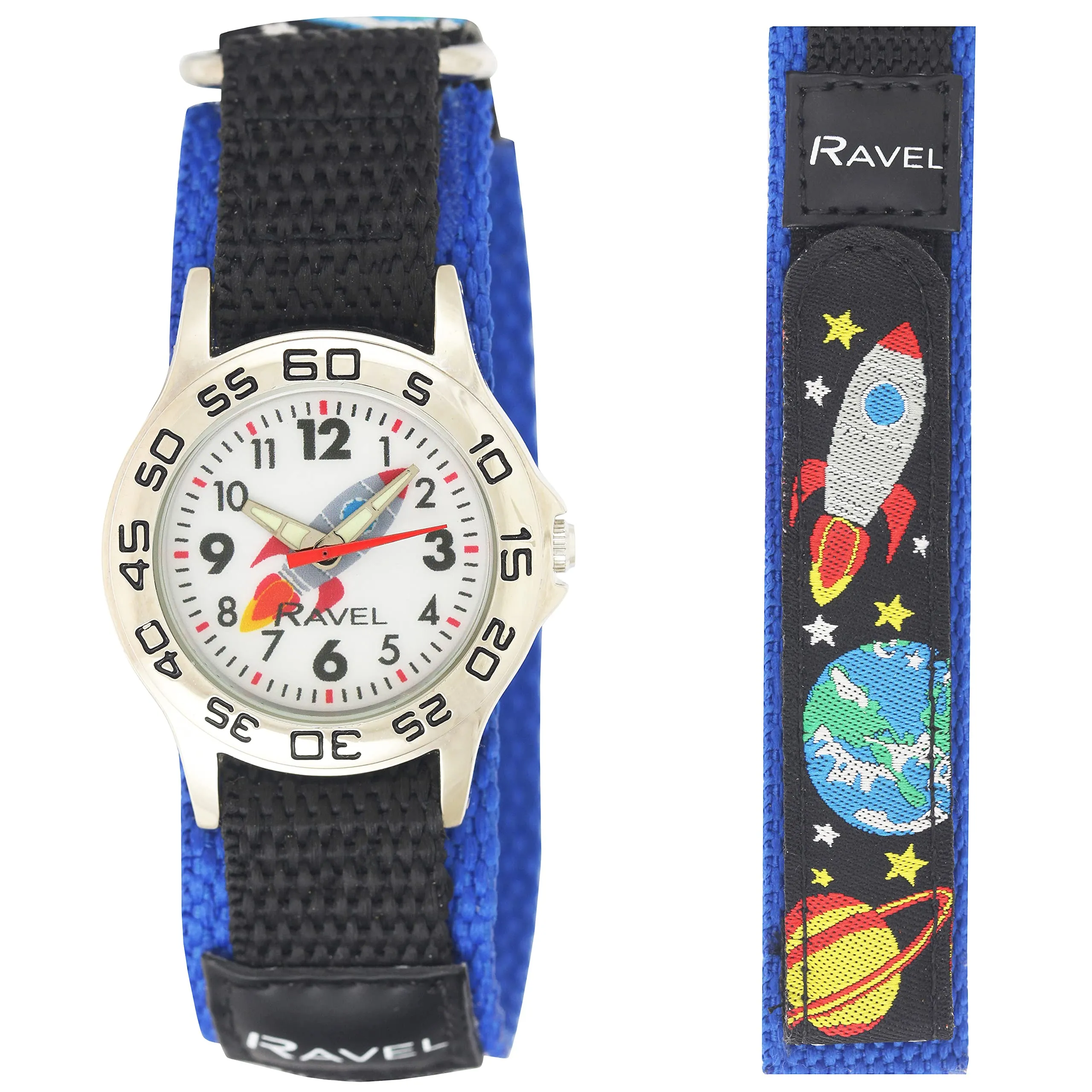 Ravel - orologio spaziale per bambini con cinturino d'azione a chiusura facilitata - Analogico al quarzo - R1507.88 - immagine 1