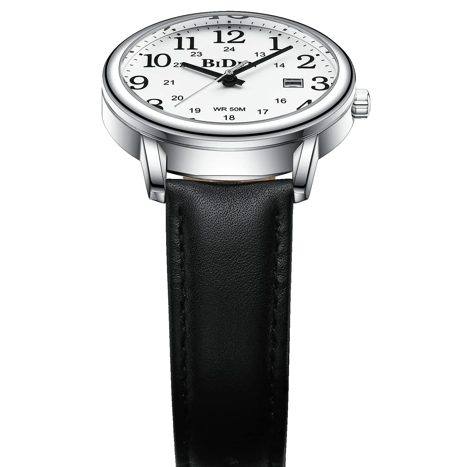 HANPOSH Orologio Uomo Analogico al Quarzo Impermeabile in Pelle - immagine 4
