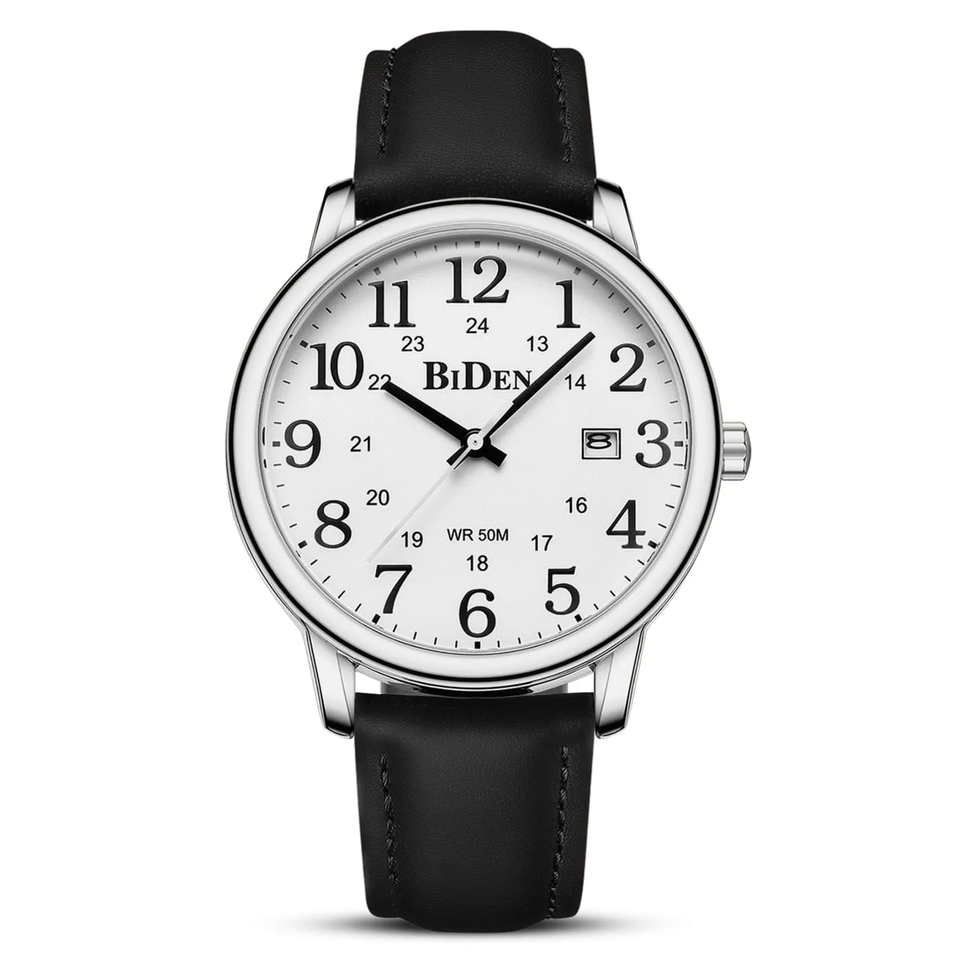 HANPOSH Orologio Uomo Analogico al Quarzo Impermeabile in Pelle - immagine 9