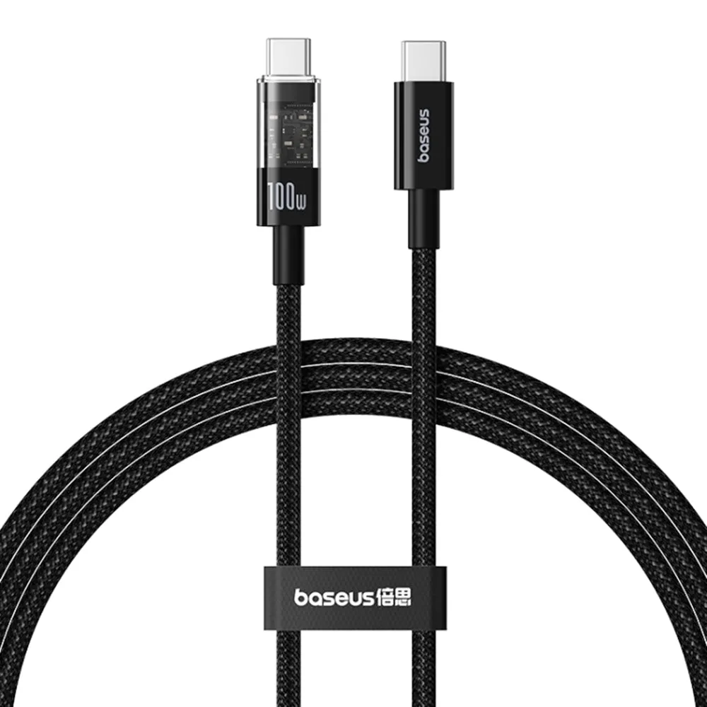 Cavo Dati e Ricarica USB-C - USB-C Baseus Gem, 100W, 2m, Nero P10373000111-01 - immagine 1