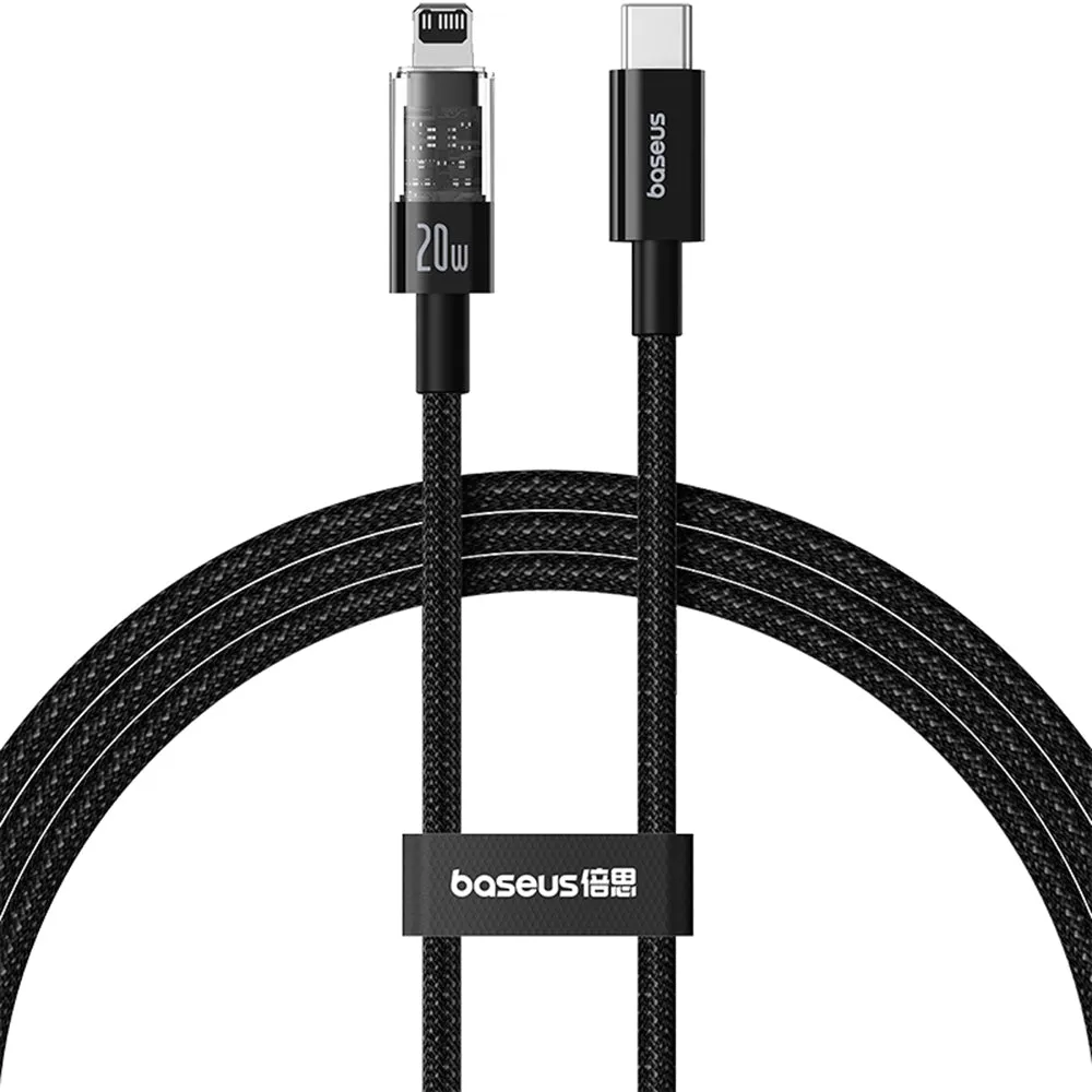 Cavo Dati e Ricarica USB-C - Lightning Baseus Gem, 20W, 1m, Nero P10373001111-00 - immagine 1