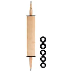 Mattarello Legno manico girevole (30cm) PASTICCERIA DI PRECISIONE IGINIO MASSARI Naturale 3522 - immagine 1