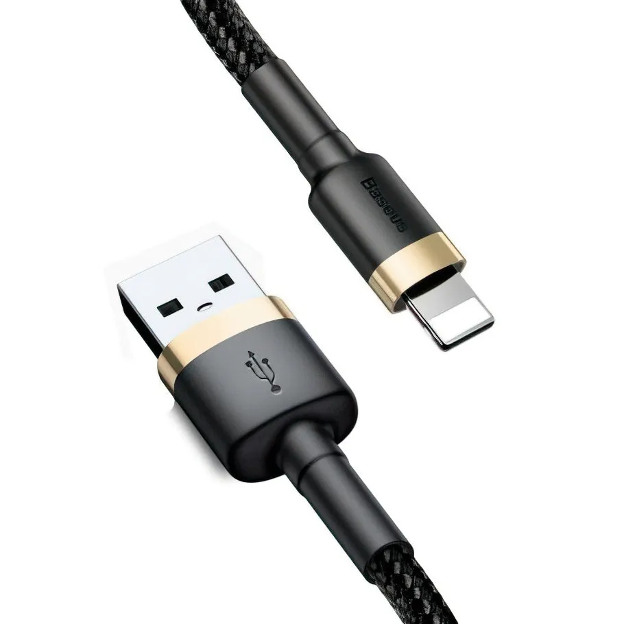 Cavo Dati e Ricarica USB-A - Lightning Baseus Cafule, 18W, 3m, Oro CALKLF-RV1 - immagine 1