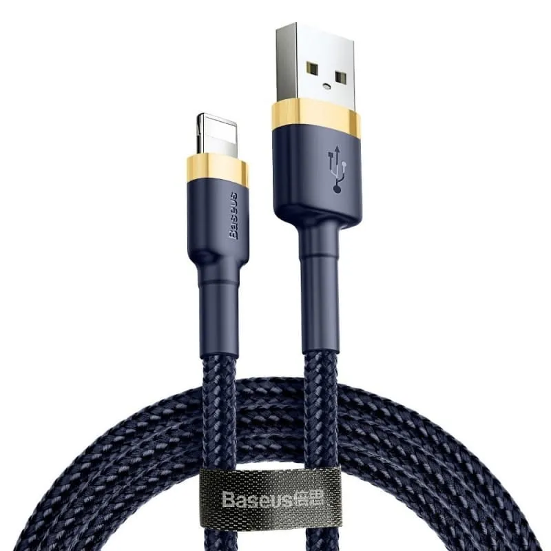 Cavo Dati e Ricarica USB-A - Lightning Baseus Cafule, 18W, 2m, Blu Navy CALKLF-CV3 - immagine 1