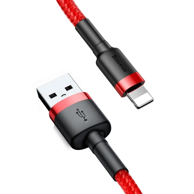 Cavo Dati e Ricarica USB-A - Lightning Baseus Cafule, 18W, 0.5m, Rosso CALKLF-A09 - immagine 1