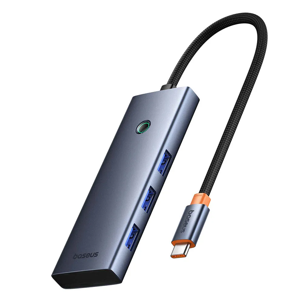 Hub USB-C Baseus UltraJoy, 3 x USB-A 3.0 - 1 x USB-C - 1 x HDMI - 1 x SD - 1 x microSD, Grigio B00052803811-00 - immagine 1