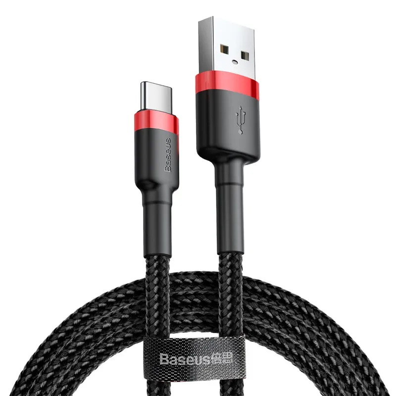 Cavo Dati e Ricarica USB-A - USB-C Baseus Cafule, 18W, 3m, Rosso CATKLF-U91 - immagine 1
