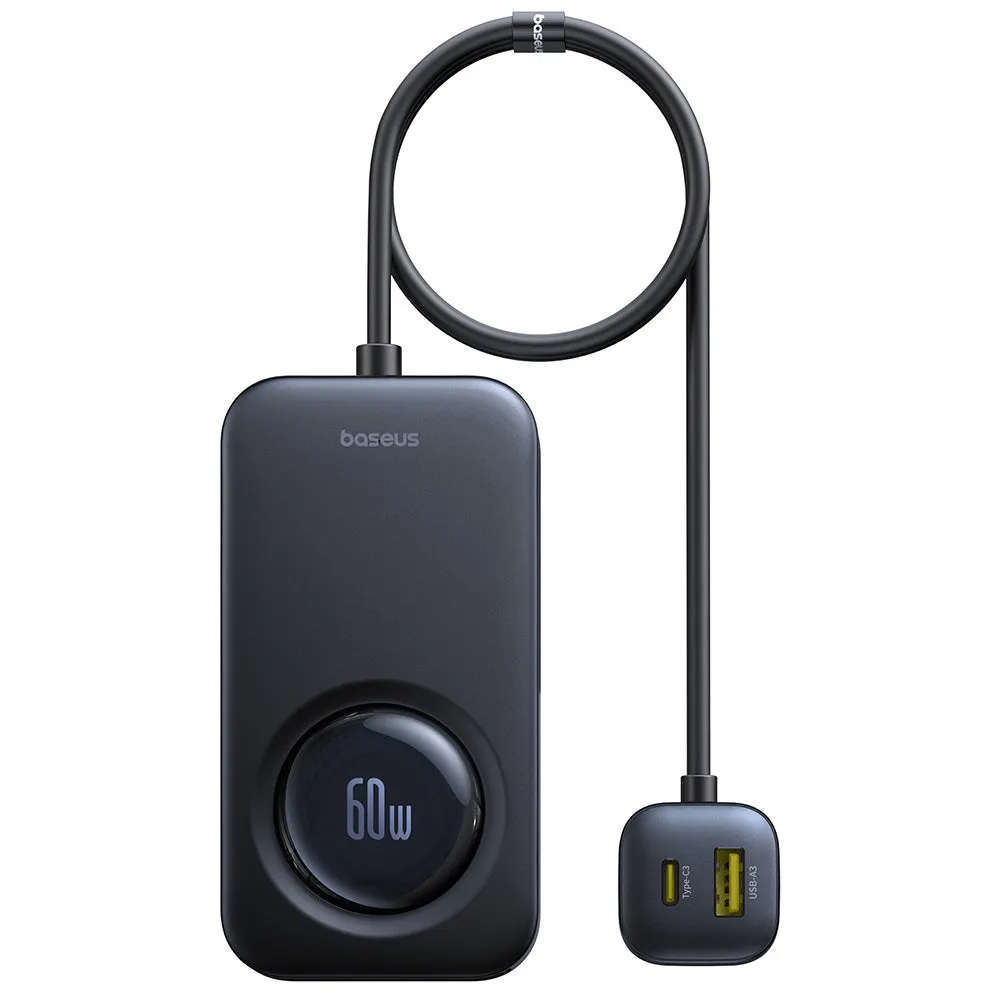 Caricabatterie Auto Baseus PrimeTrip VW1, 105W, 3A, 3 x USB-A - 2 x USB-C, Nero C00069000121-00 - immagine 1