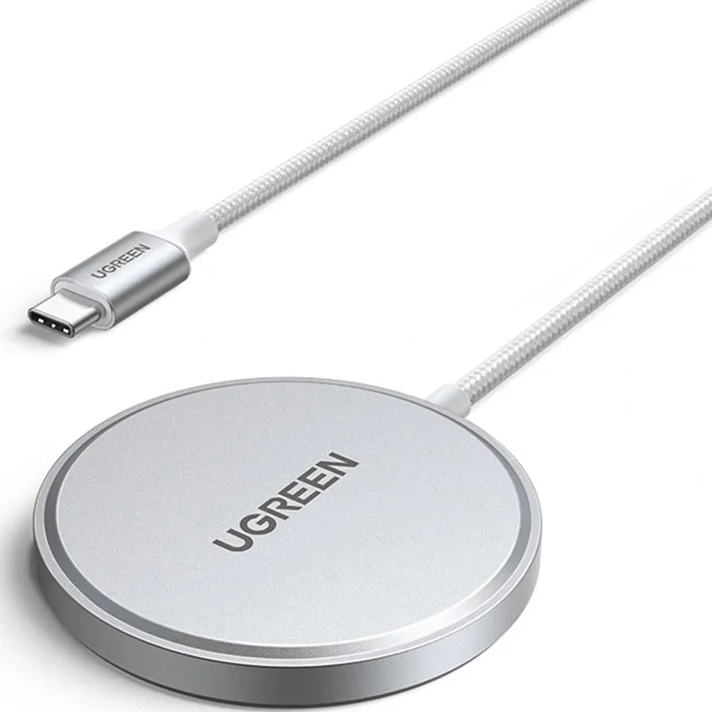 Caricabatterie Wireless UGREEN W703, 15W, 1.67A, Bianco - immagine 1