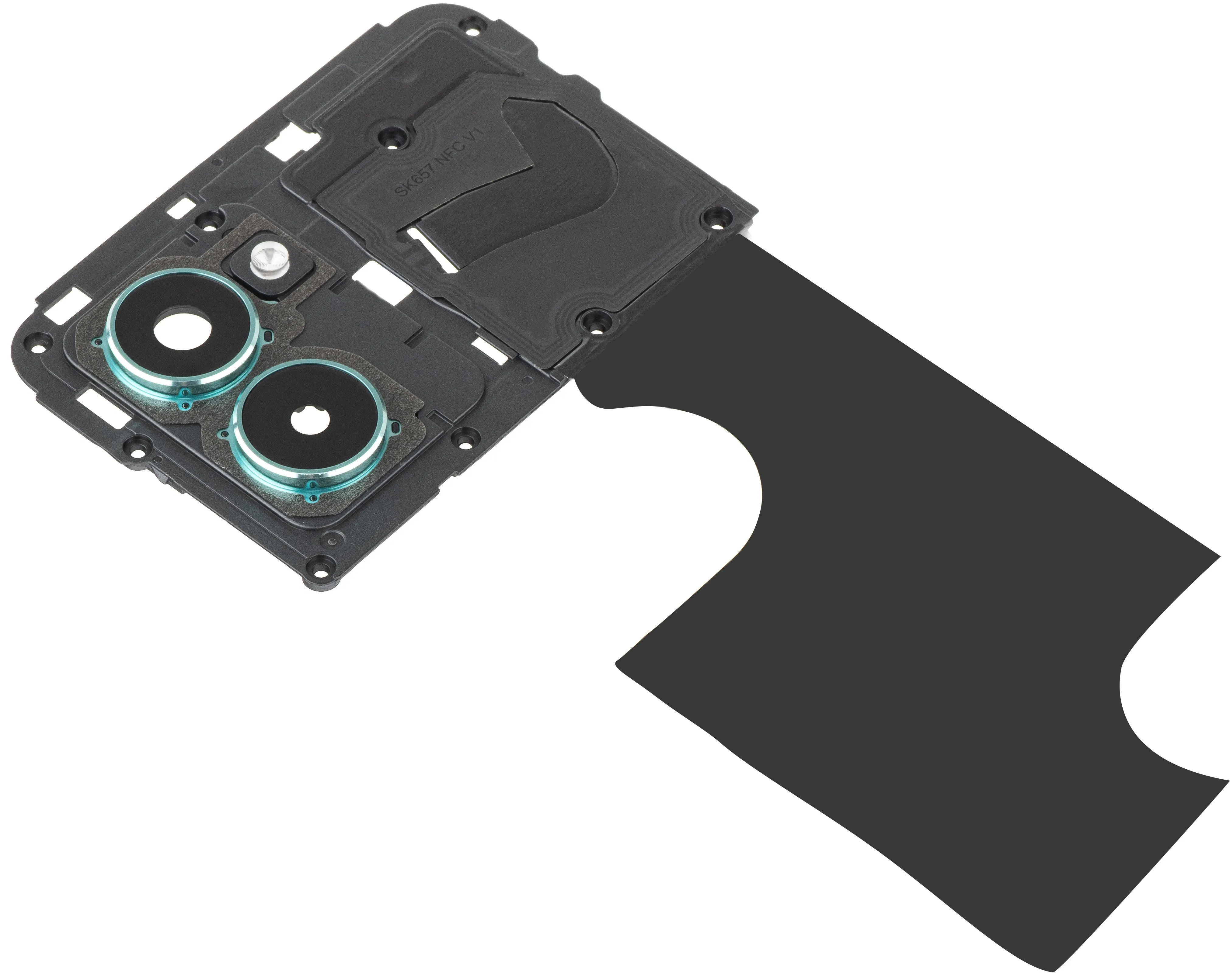 Vetro Fotocamera Posteriore - Flash - Cornice Interna HMD Pulse Pro, con Cornice, Verde (Glacier Green), Service Pack 286954440 - immagine 1