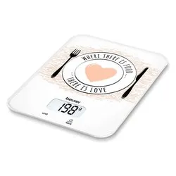 Bilancia cucina BENESSERE Ks 19 Love Bianco 70417 5 Kg - immagine 1